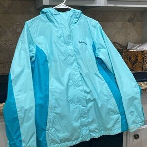 Rain jacket turquoise